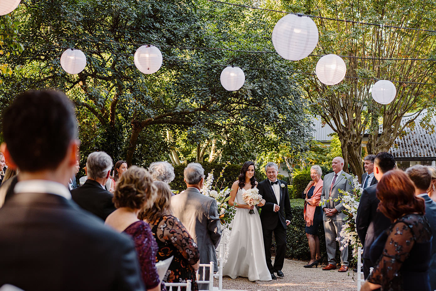 A garden wedding with cascading flowers and greenery at the magnificent Jasper Berry on the South Coast of NSW.